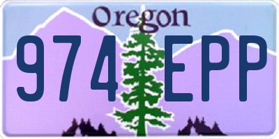 OR license plate 974EPP