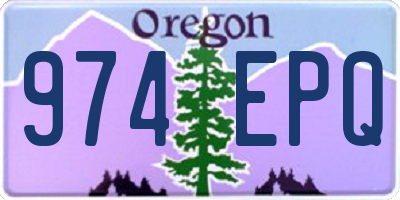 OR license plate 974EPQ