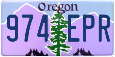 OR license plate 974EPR