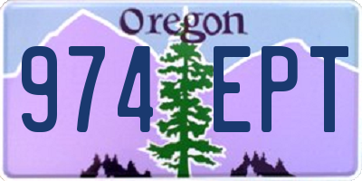 OR license plate 974EPT