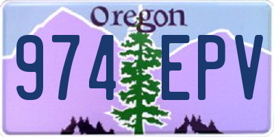 OR license plate 974EPV