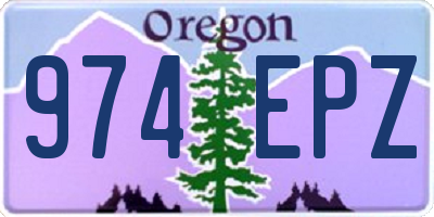 OR license plate 974EPZ