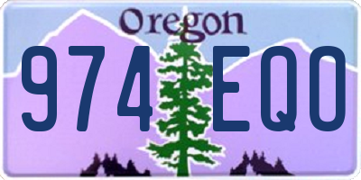 OR license plate 974EQO