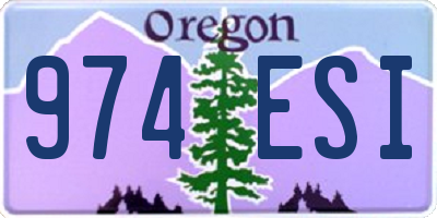 OR license plate 974ESI