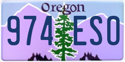 OR license plate 974ESO