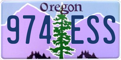 OR license plate 974ESS