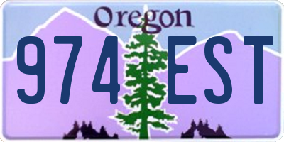 OR license plate 974EST