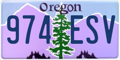 OR license plate 974ESV