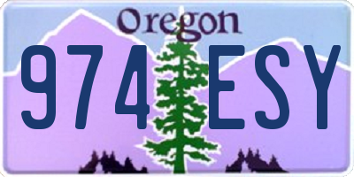 OR license plate 974ESY