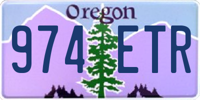 OR license plate 974ETR