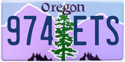 OR license plate 974ETS