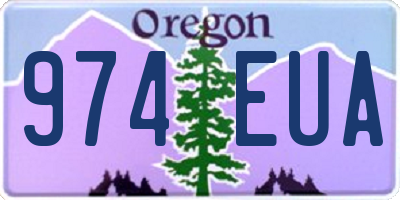 OR license plate 974EUA