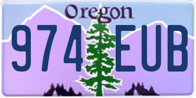 OR license plate 974EUB