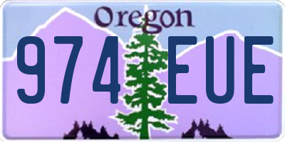 OR license plate 974EUE