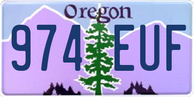 OR license plate 974EUF