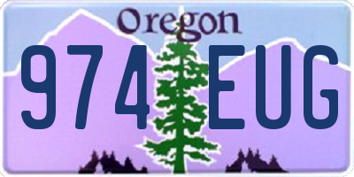 OR license plate 974EUG