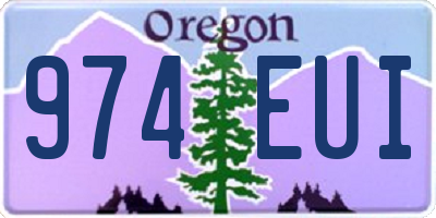 OR license plate 974EUI