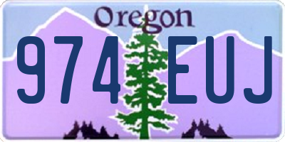 OR license plate 974EUJ