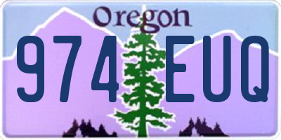 OR license plate 974EUQ