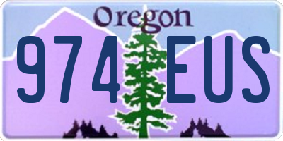 OR license plate 974EUS