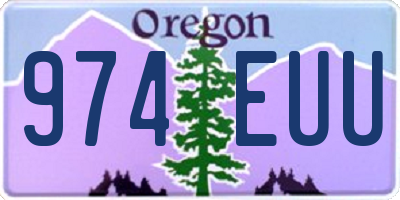 OR license plate 974EUU