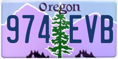 OR license plate 974EVB