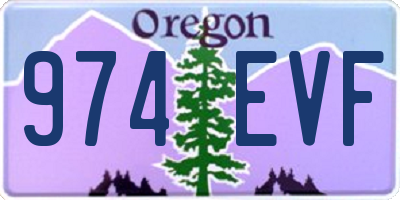 OR license plate 974EVF