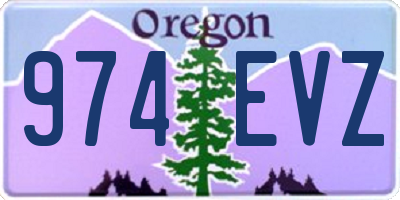 OR license plate 974EVZ