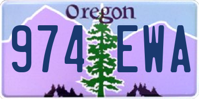 OR license plate 974EWA