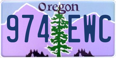 OR license plate 974EWC
