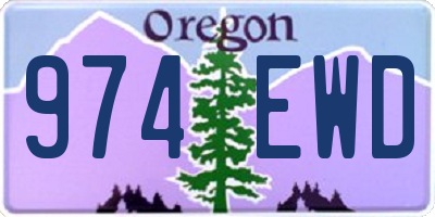 OR license plate 974EWD
