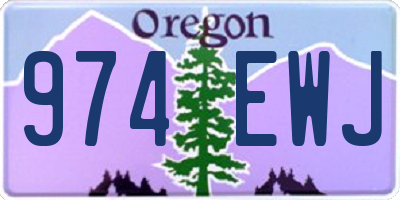 OR license plate 974EWJ