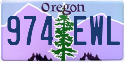 OR license plate 974EWL