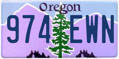 OR license plate 974EWN