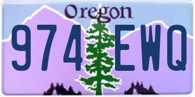 OR license plate 974EWQ