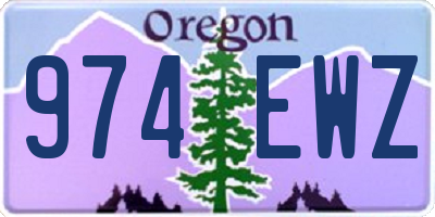OR license plate 974EWZ
