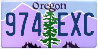 OR license plate 974EXC