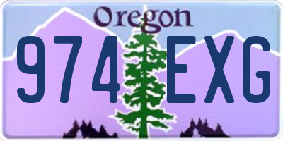 OR license plate 974EXG
