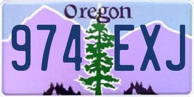 OR license plate 974EXJ