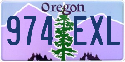 OR license plate 974EXL