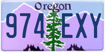 OR license plate 974EXY