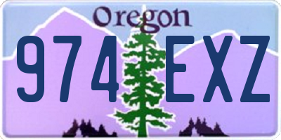 OR license plate 974EXZ