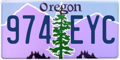 OR license plate 974EYC