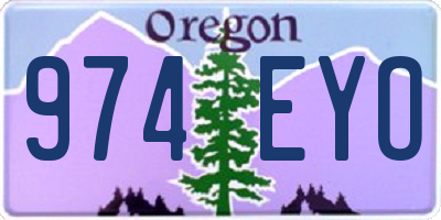 OR license plate 974EYO