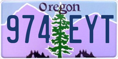 OR license plate 974EYT