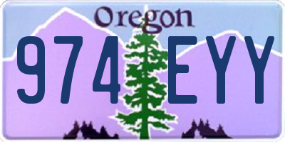 OR license plate 974EYY