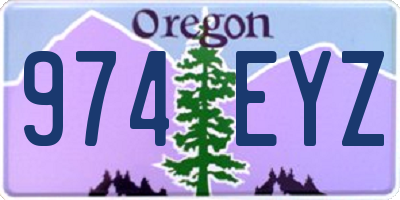 OR license plate 974EYZ