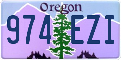 OR license plate 974EZI