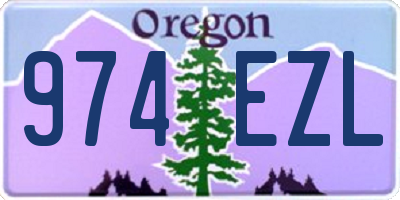 OR license plate 974EZL