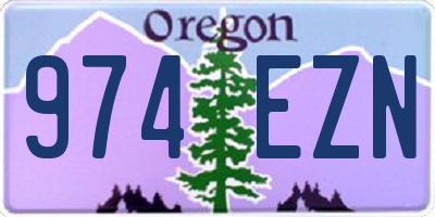 OR license plate 974EZN
